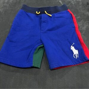 Polo by Ralph Lauren Royal Blue Kids Shorts with Red & Green Accents